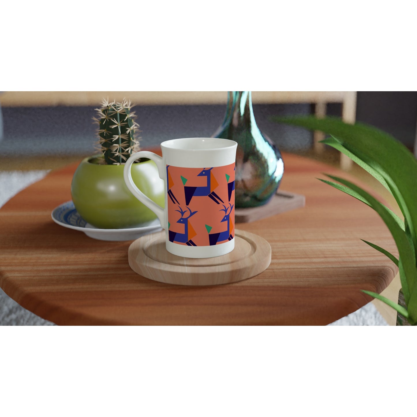 Deer Porcelain Slim Mug