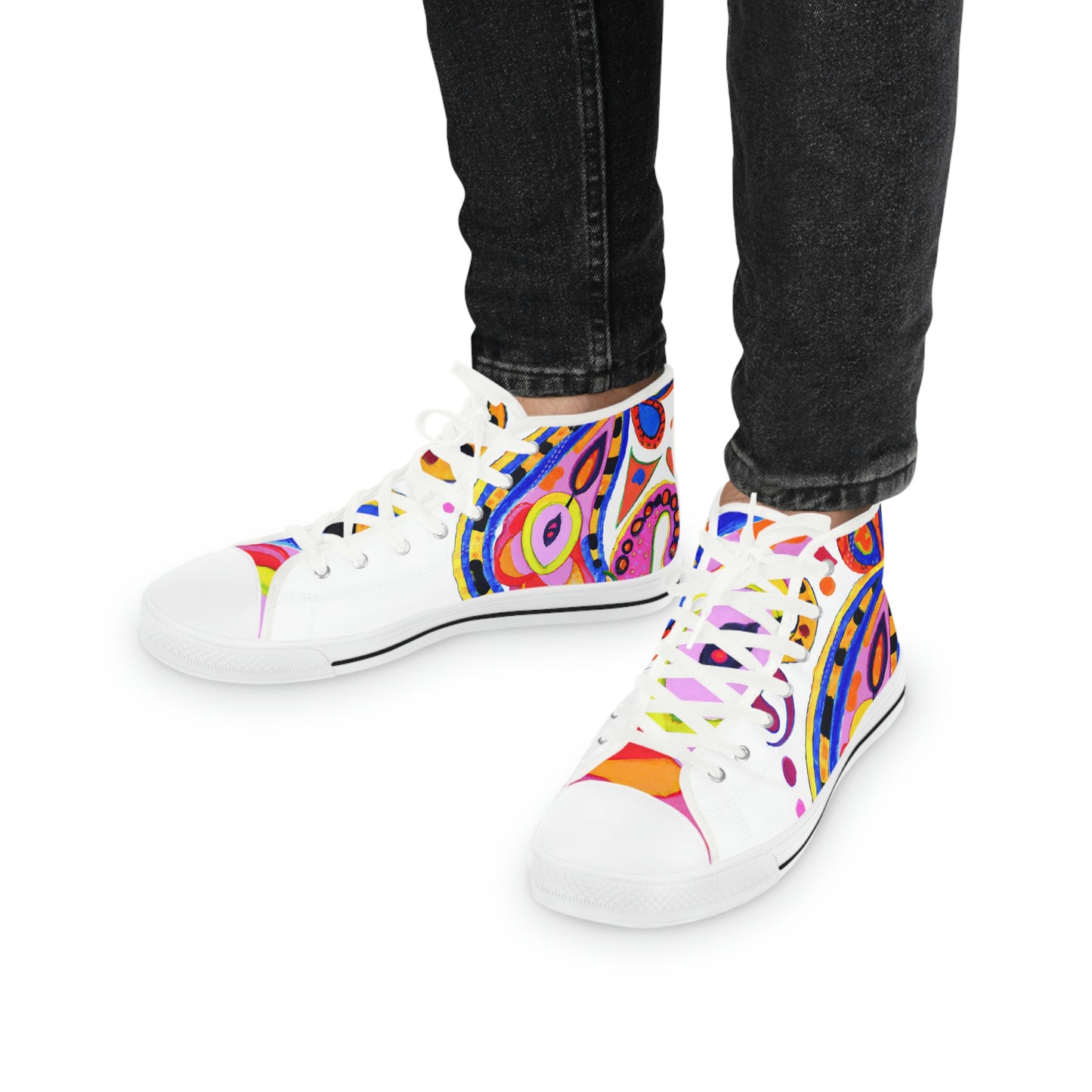 Paisley High Top Sneakers