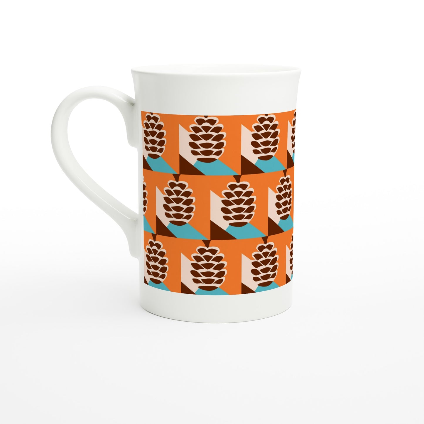 Pine Cone Porcelain Slim Mug