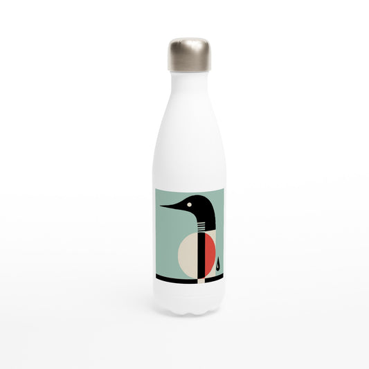 Portrait of a Loon Water Bottle