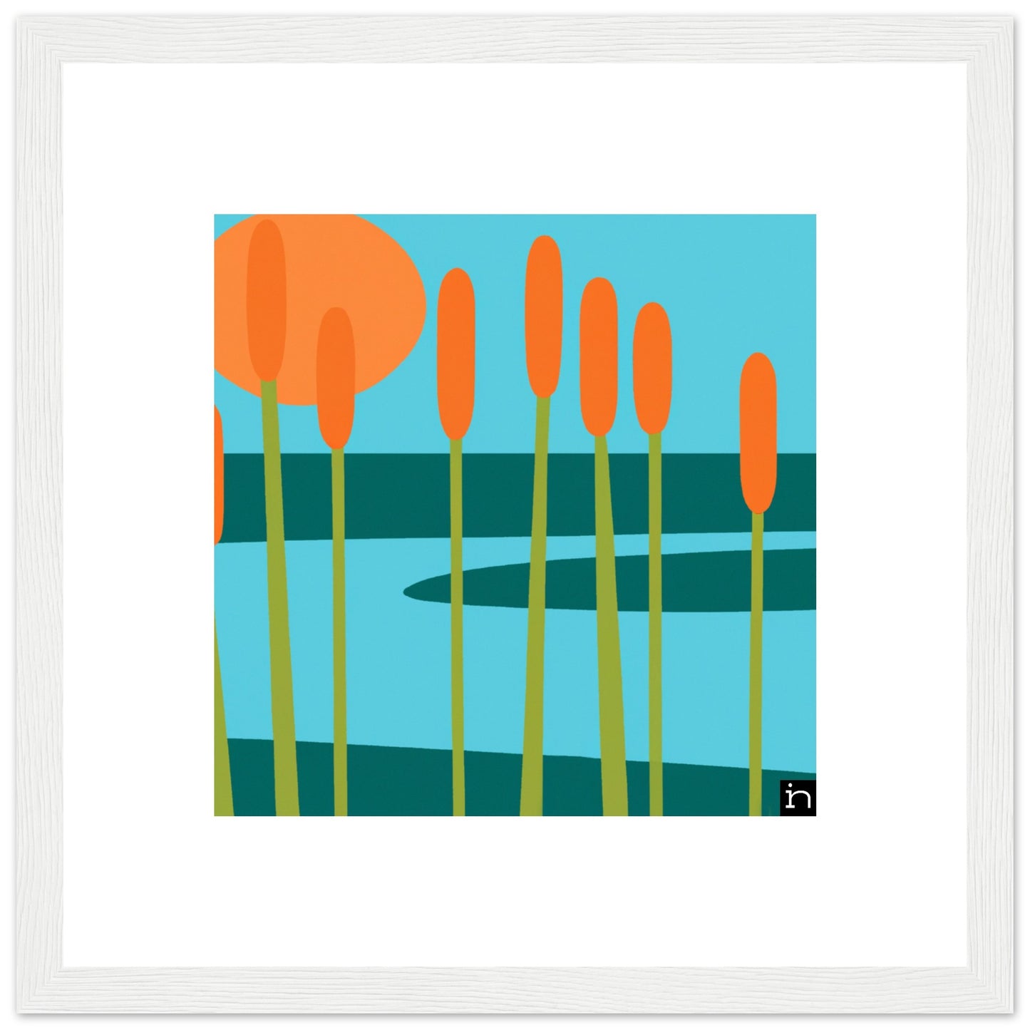 Cattails Framed Print 001-23