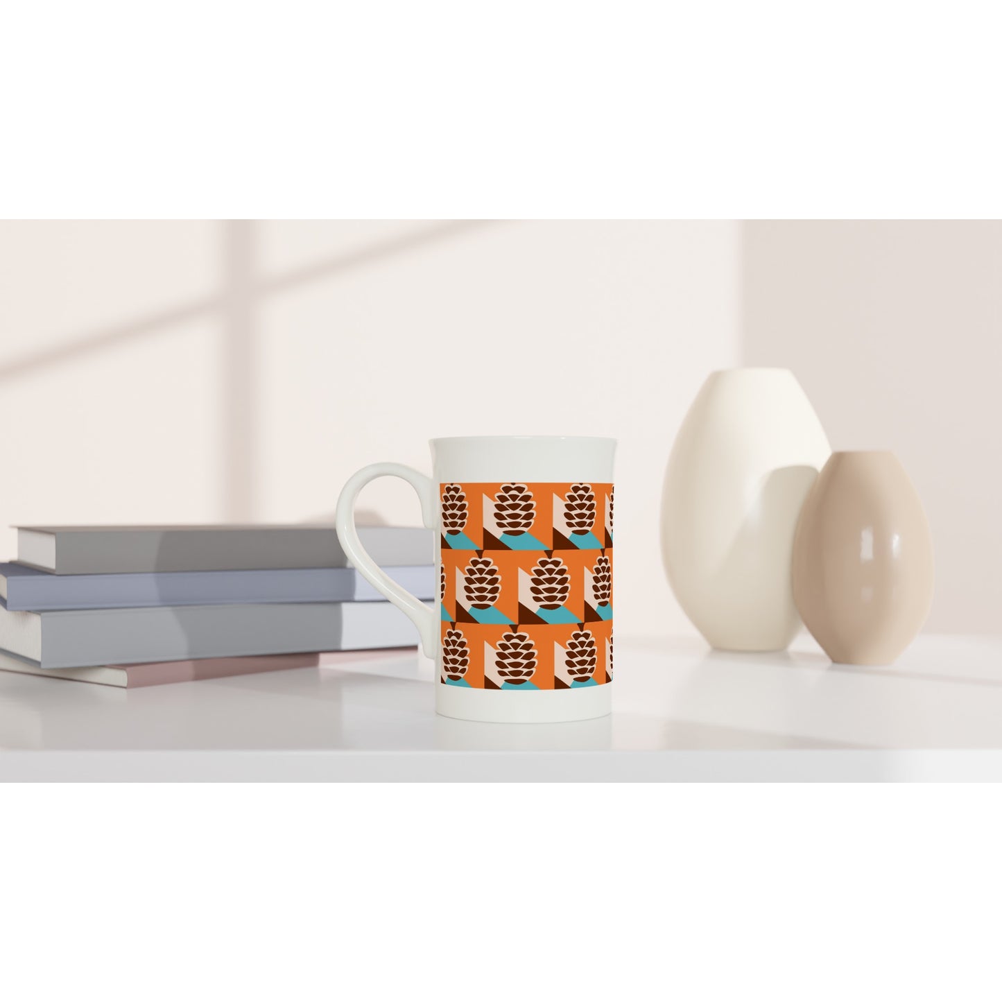 Pine Cone Porcelain Slim Mug