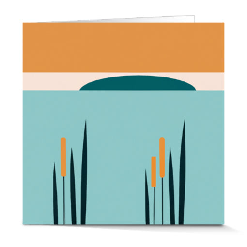 Pack of 10 Cattail Greeting Cards